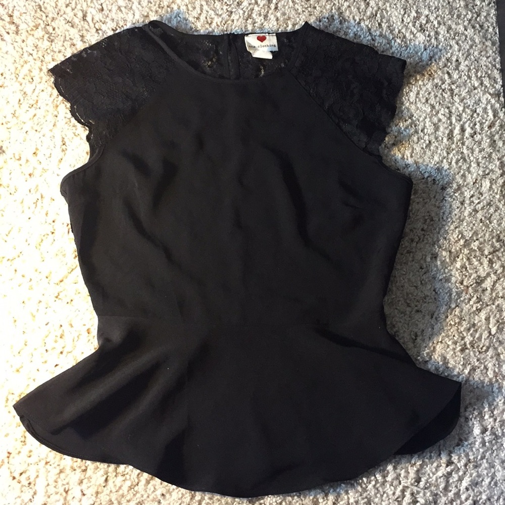 Lacy Black Top